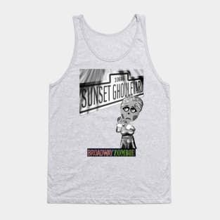 Broadway Zombie Sunset Ghoulevard Theatre Program Tank Top